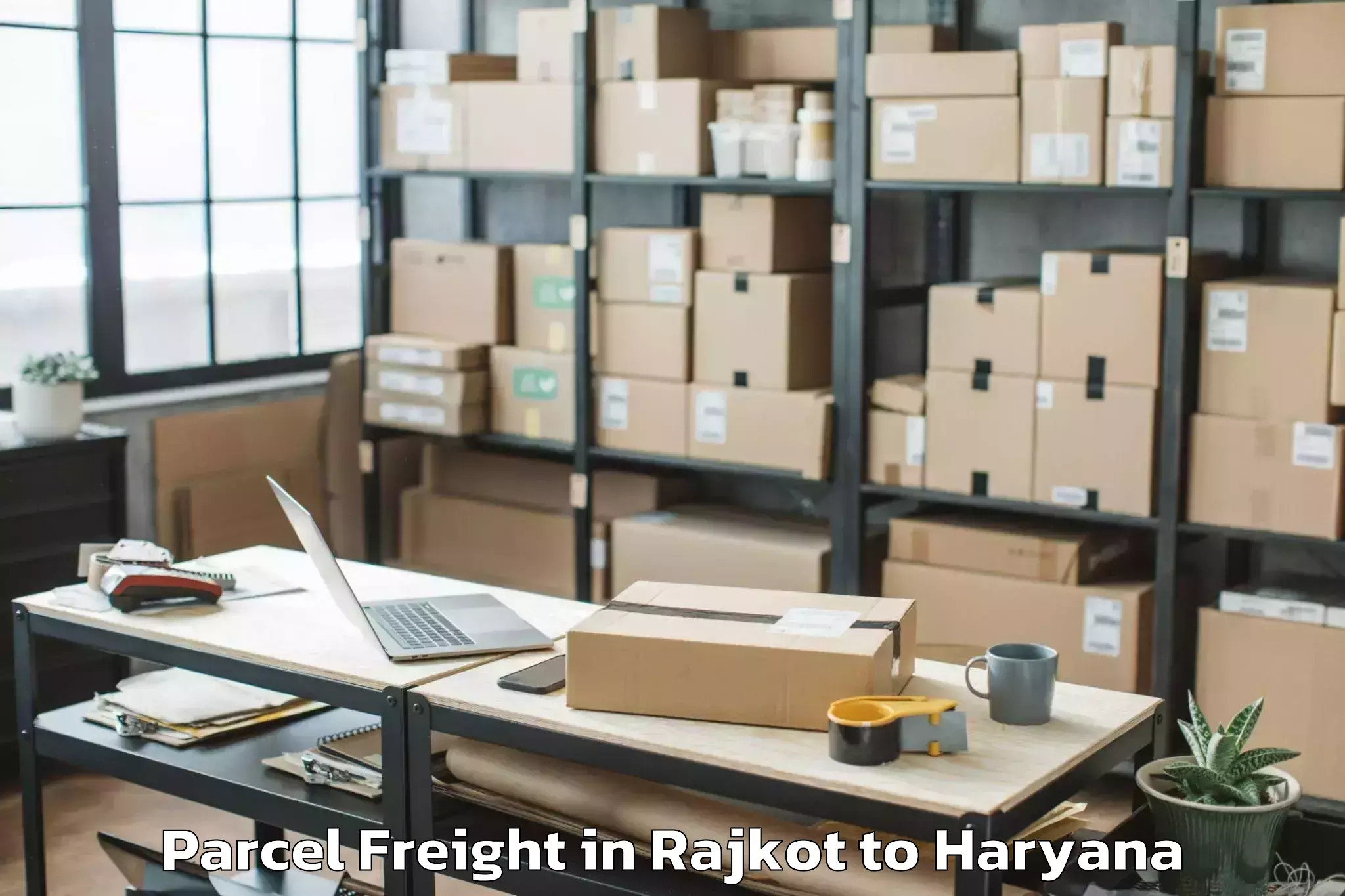 Easy Rajkot to Sirsa Parcel Freight Booking